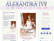 Tablet Screenshot of alexandraivy.com